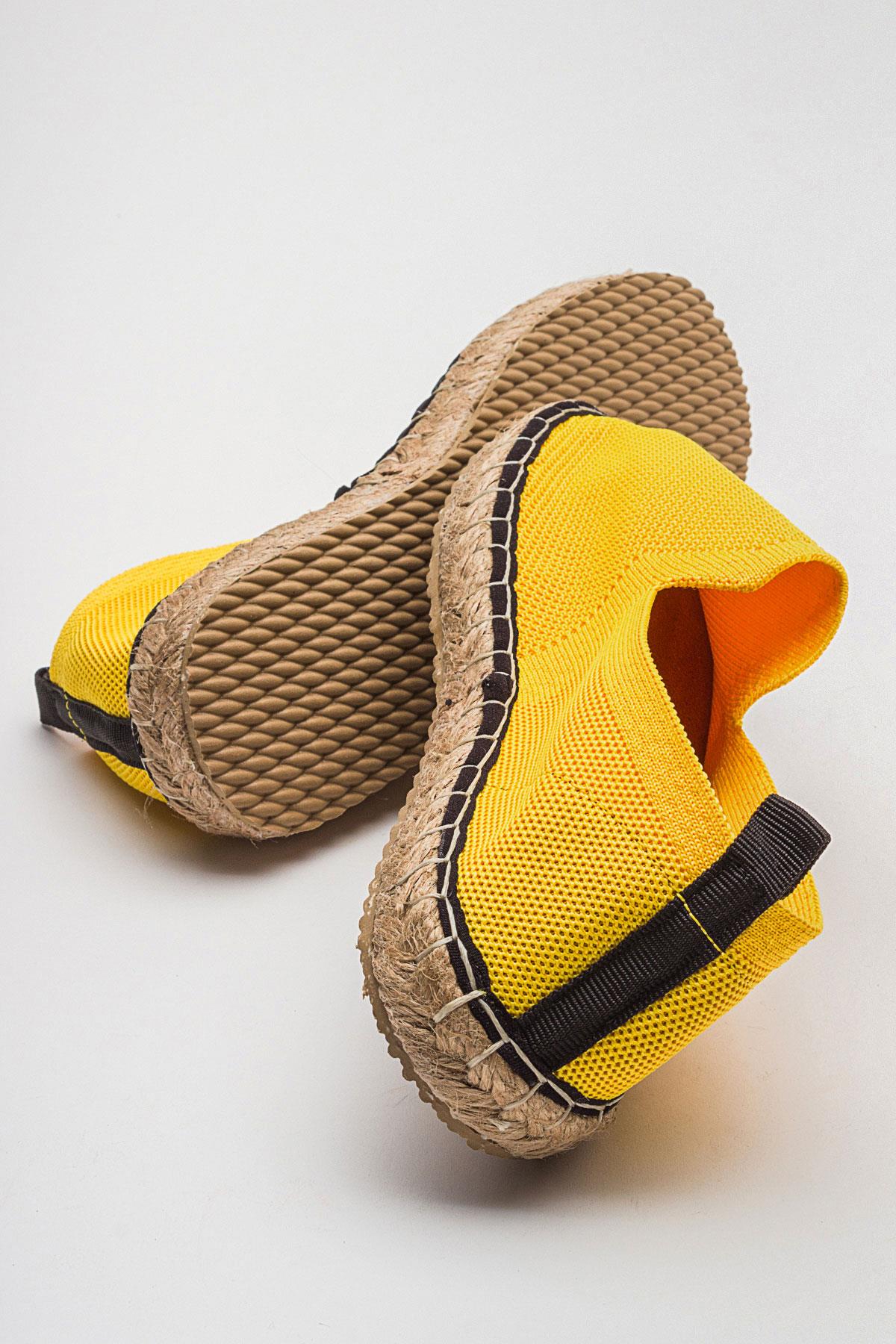 Kadın Zenne Espadril SARI - Görsel 4