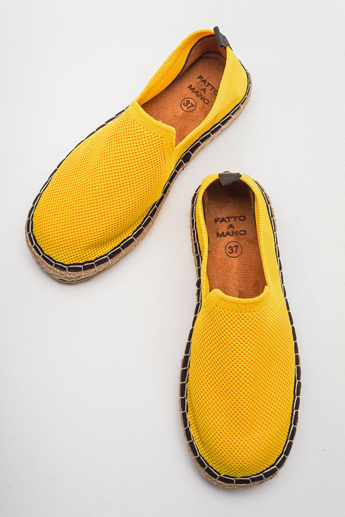 Kadın Zenne Espadril SARI - Görsel 5