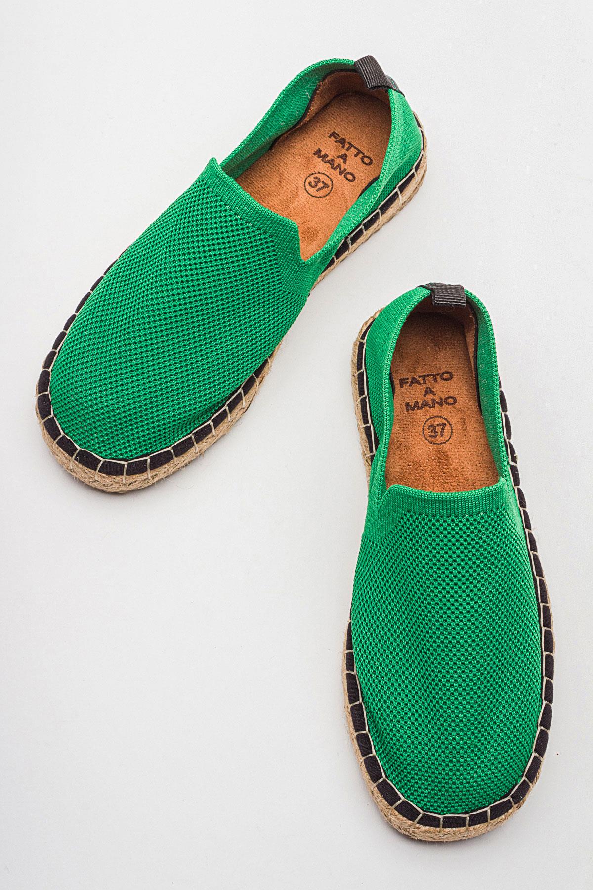 Kadın Zenne Espadril ÇİMEN YEŞİLİ - Görsel 6