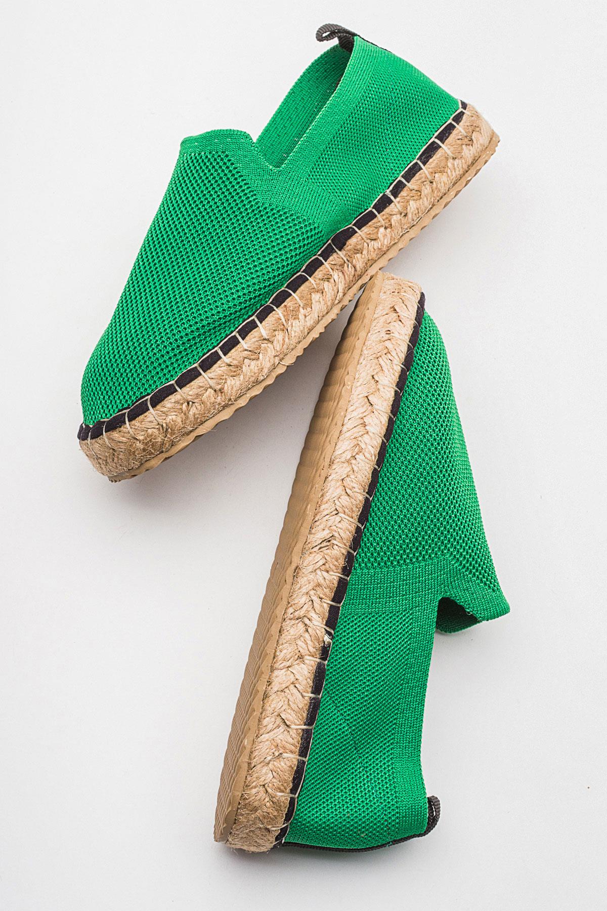 Kadın Zenne Espadril ÇİMEN YEŞİLİ - Görsel 7