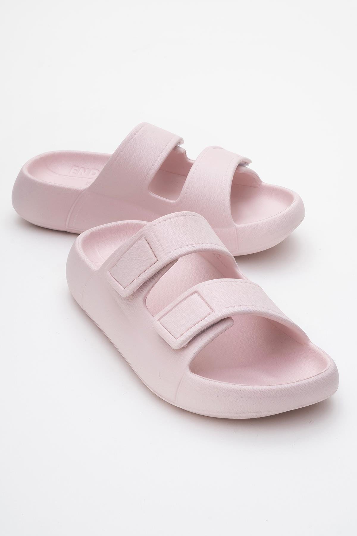 Kadın Cırtlı Terlik PUDRA - Görsel 2