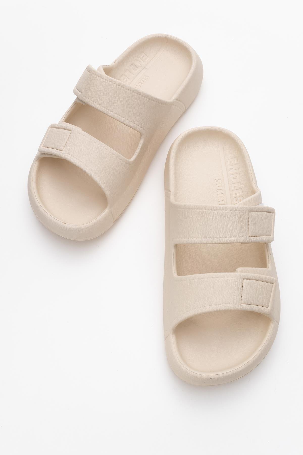 Kadın Cırtlı Terlik BEJ - Görsel 6