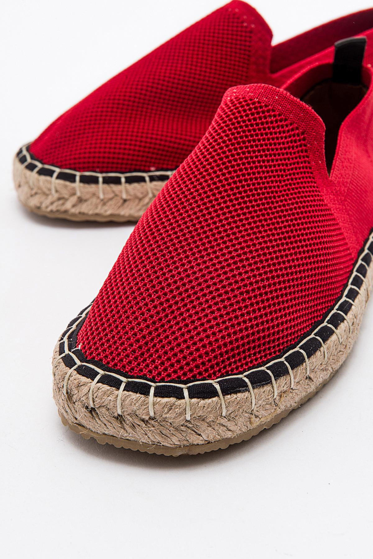 Kadın Zenne Espadril KIRMIZI - Görsel 4