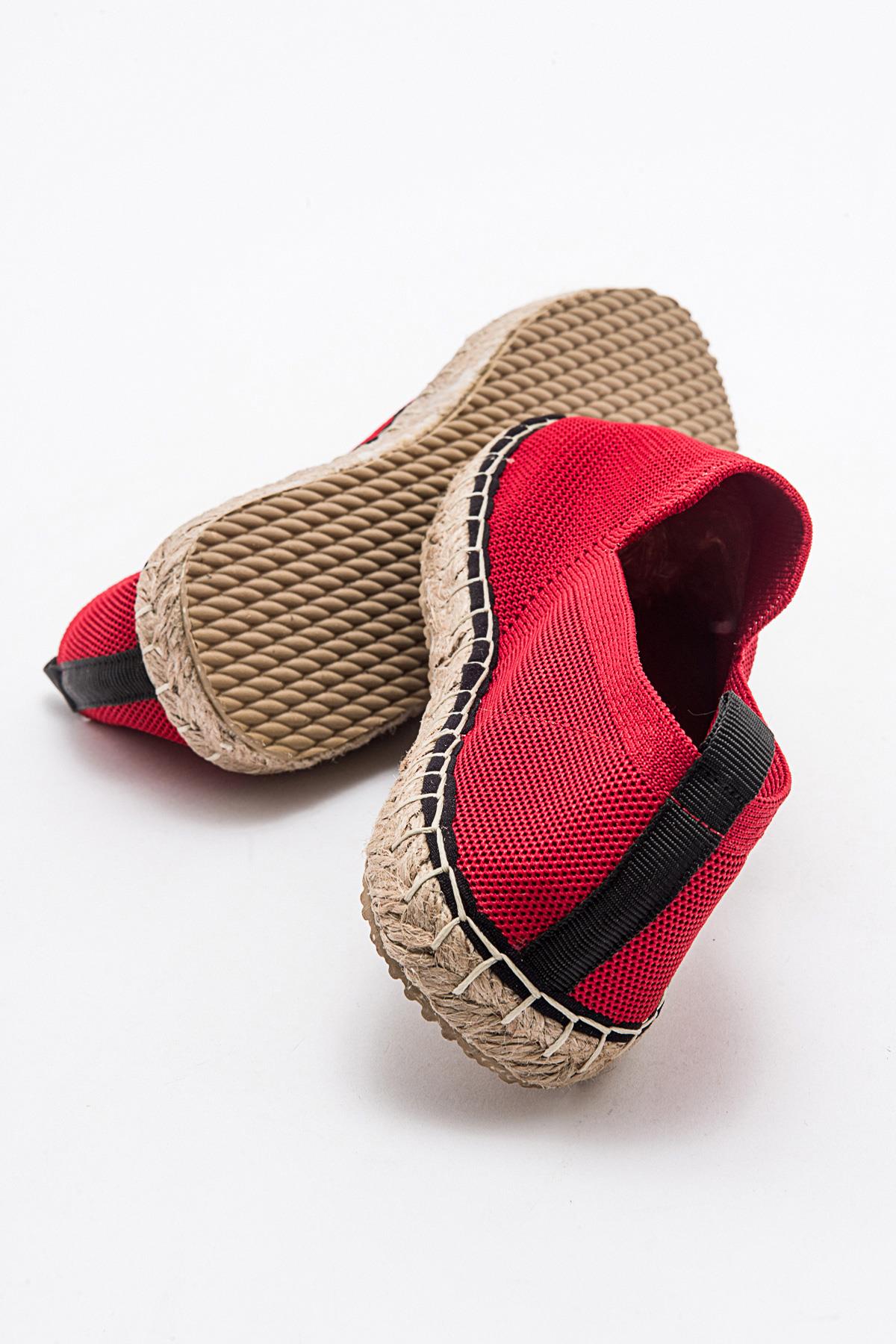 Kadın Zenne Espadril KIRMIZI - Görsel 5