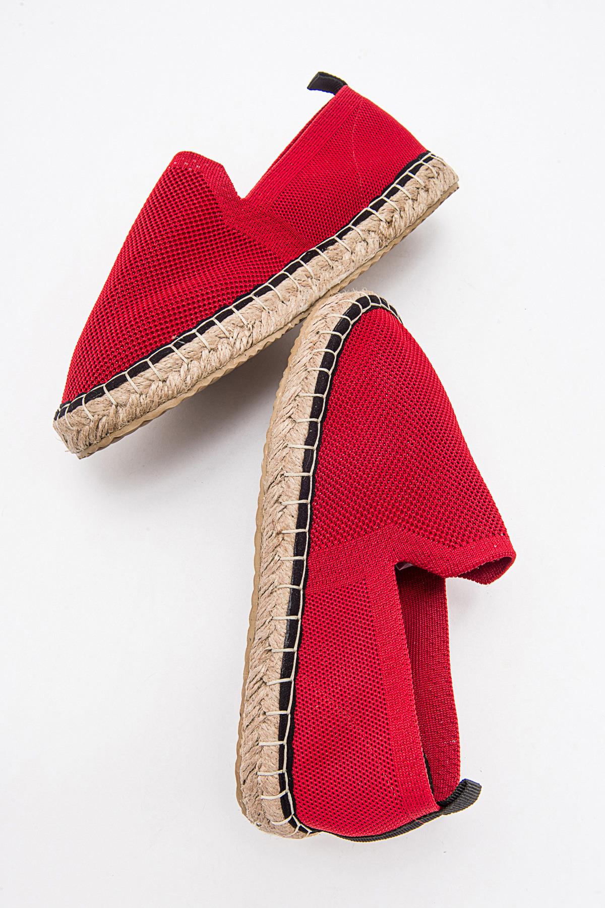 Kadın Zenne Espadril KIRMIZI - Görsel 7