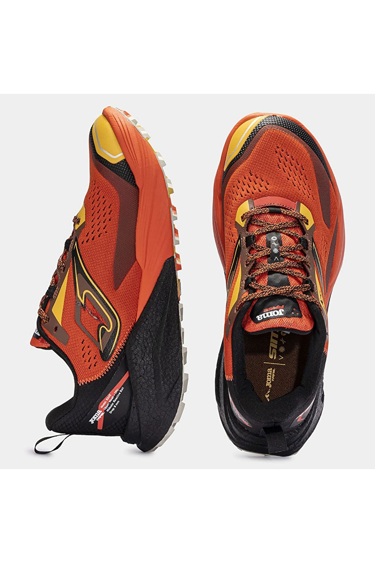 Erkek Koşu - Yürüyüş Ayakkabısı Rase Men 2408 Orange Black Tkrasw2408 - Görsel 4