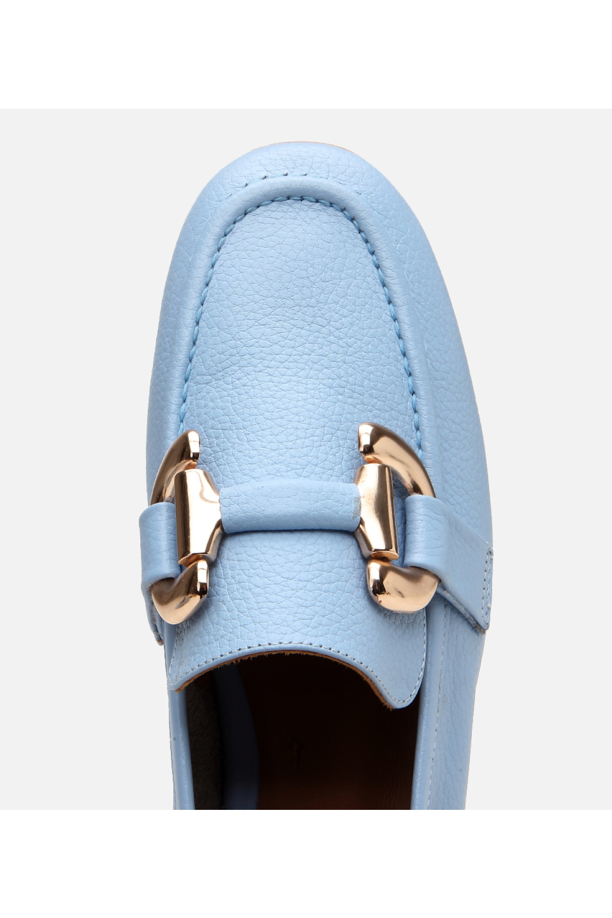 Hotiç Mavi Hotiç Deri Kadın Tokalı Günlük Loafer