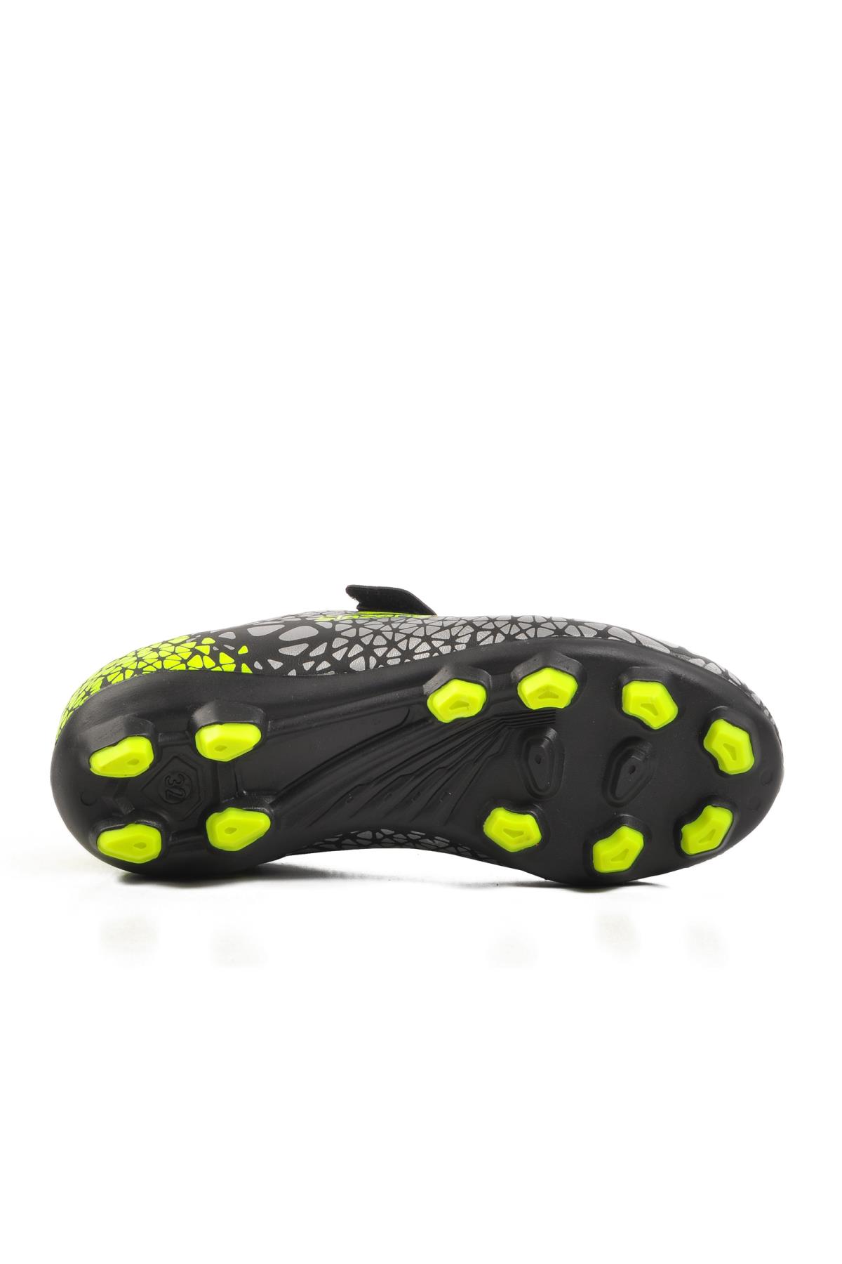 Crystal F Krampon Siyah-Yeşil Çocuk Krampon - Görsel 6