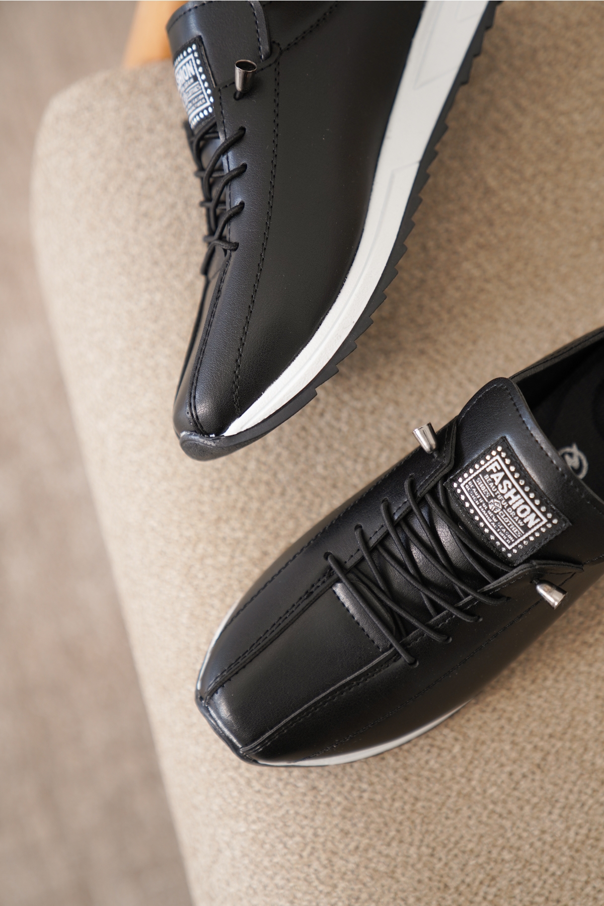 Daxtors Daxtors Siyah D0112 Günlük Ortopedik Kadın Sneaker Spor Ayakkabı | Flo Siyah - 6. görsel