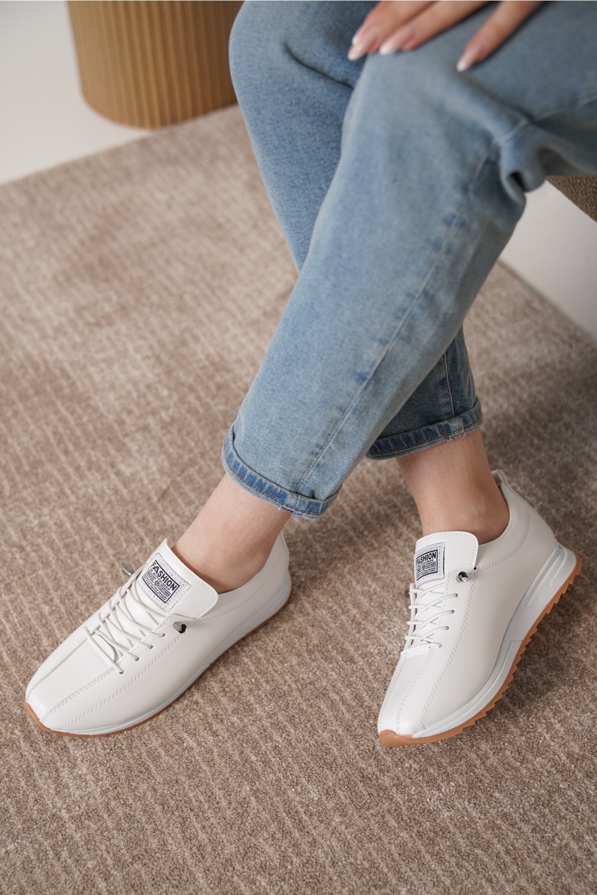 D0112 Günlük Ortopedik Kadın Sneaker Spor Ayakkabı - Görsel 2