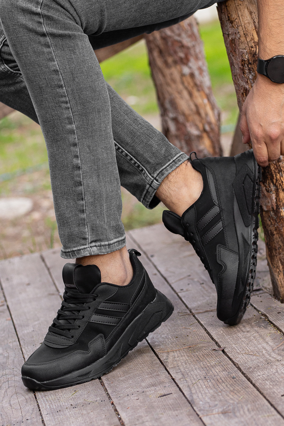 Daxtors Daxtors Siyah Gordon Günlük Ortopedik Erkek Sneaker Spor Ayakkabı Flo'da! Siyah - 3. görsel