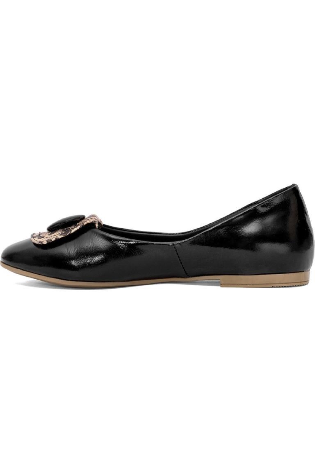 D25ya-7225 Kadın Hakiki Deri Babet - Görsel 4