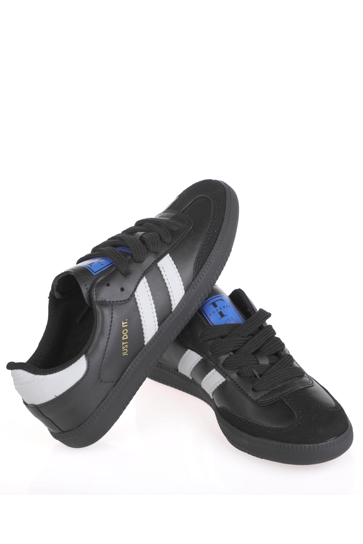 Uniseks Sneaker Esnek Yumuşak Spor Ayakkabı Siyah - Görsel 5