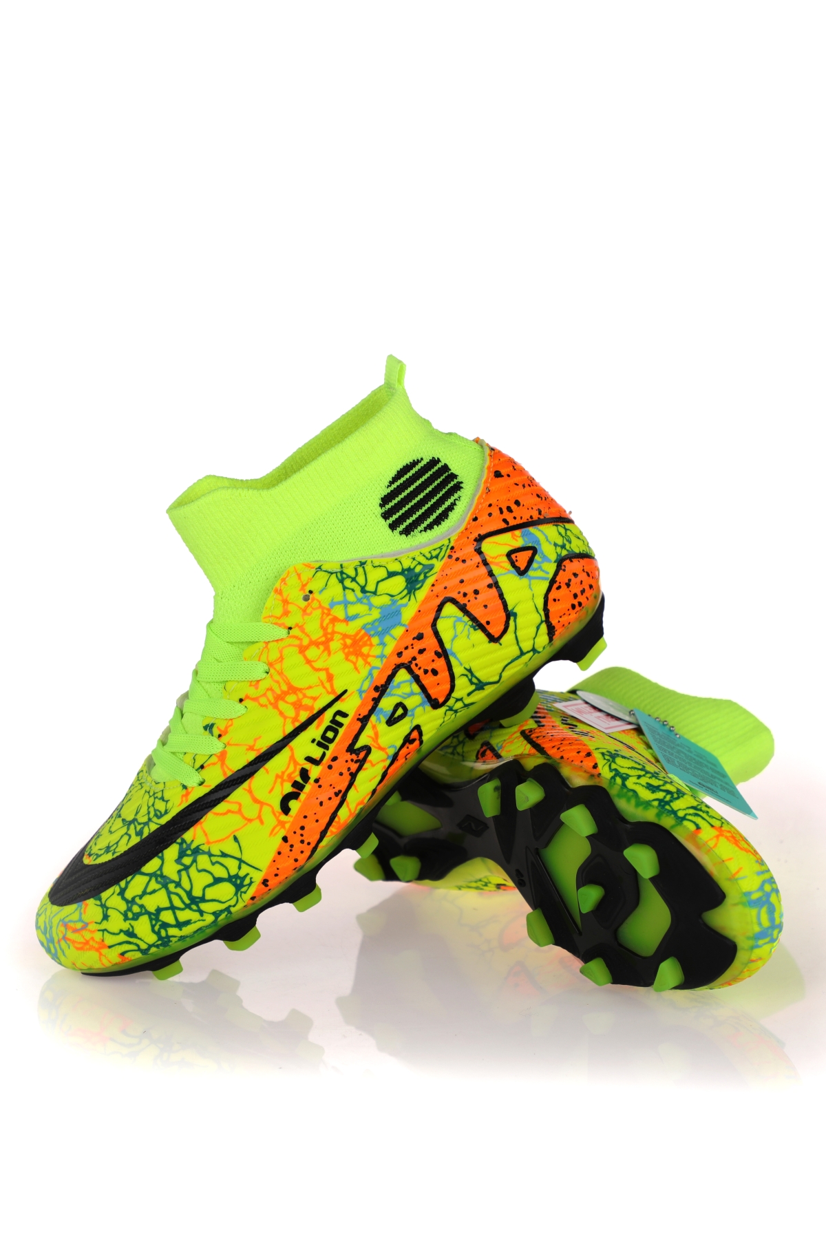 Laliga Air Çoraplı Krampon Futbol Ayakkabısı Sarı Siyah - Görsel 4