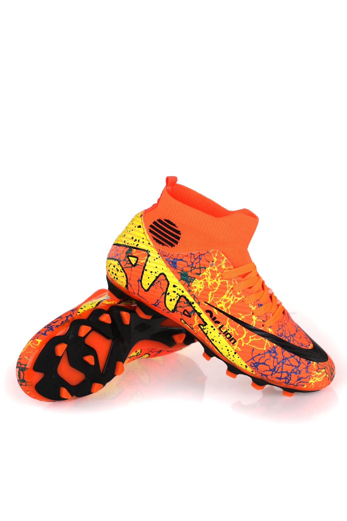 Laliga Air Çoraplı Krampon Futbol Ayakkabısı Orange Siyah - Görsel 2