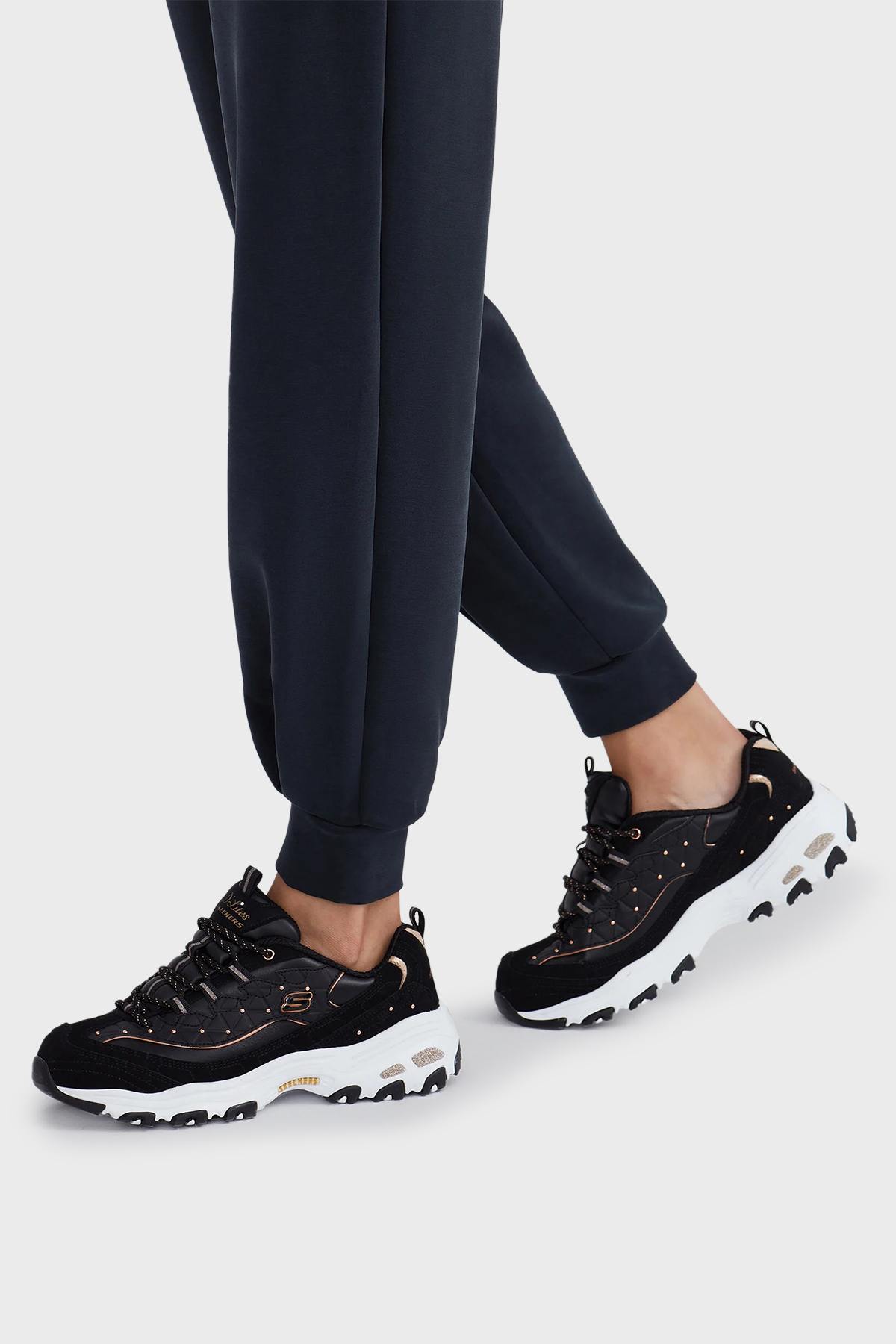 Bayan Ayakkabı 13087 BKRG Siyah-Pembe Altın - Görsel 2