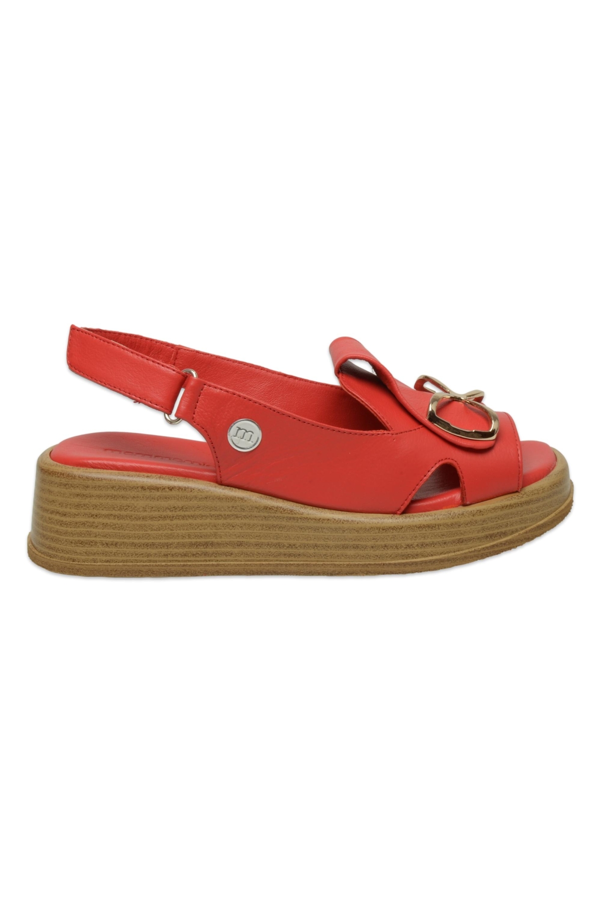 D25Ys-2780Z Günlük Kırmızı Kadın Sandalet - Görsel 2