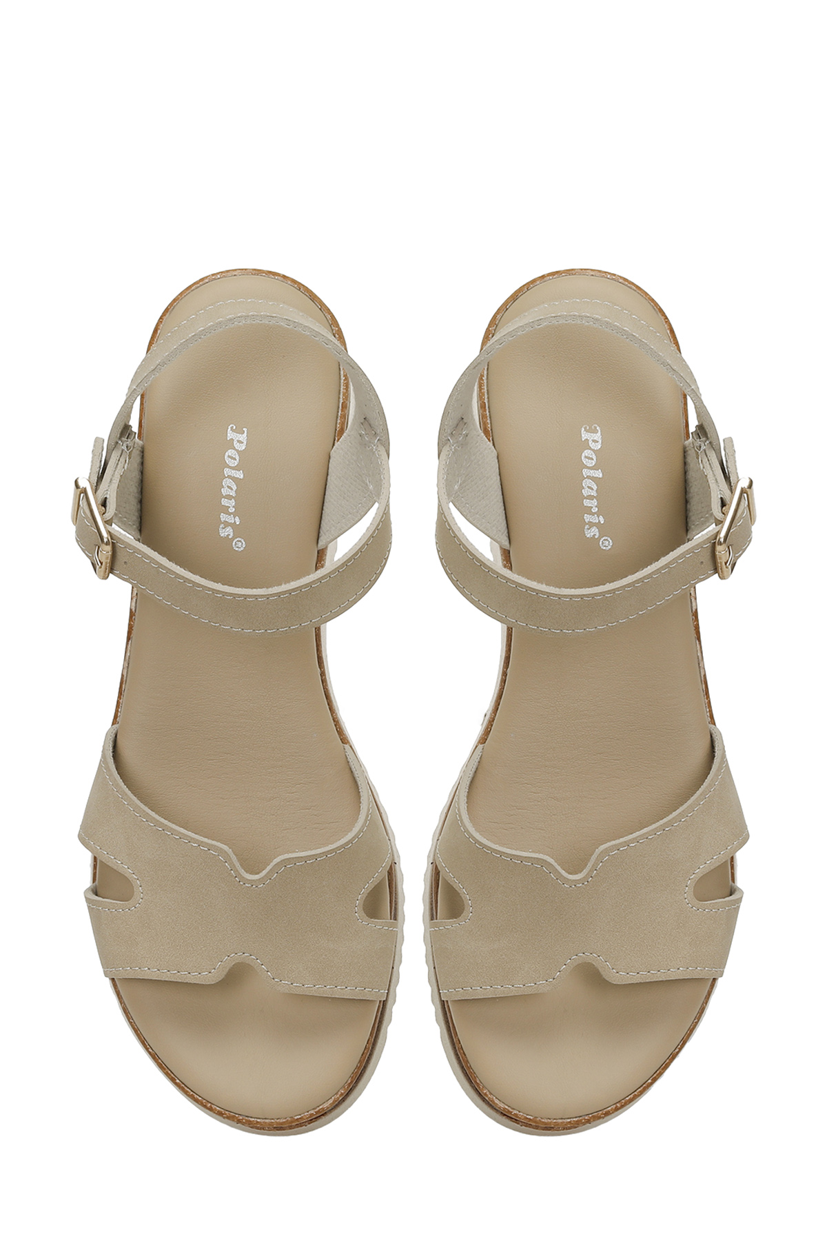 323596.Z 5FX Vizon Kadın Dolgu Topuk Sandalet - Görsel 5