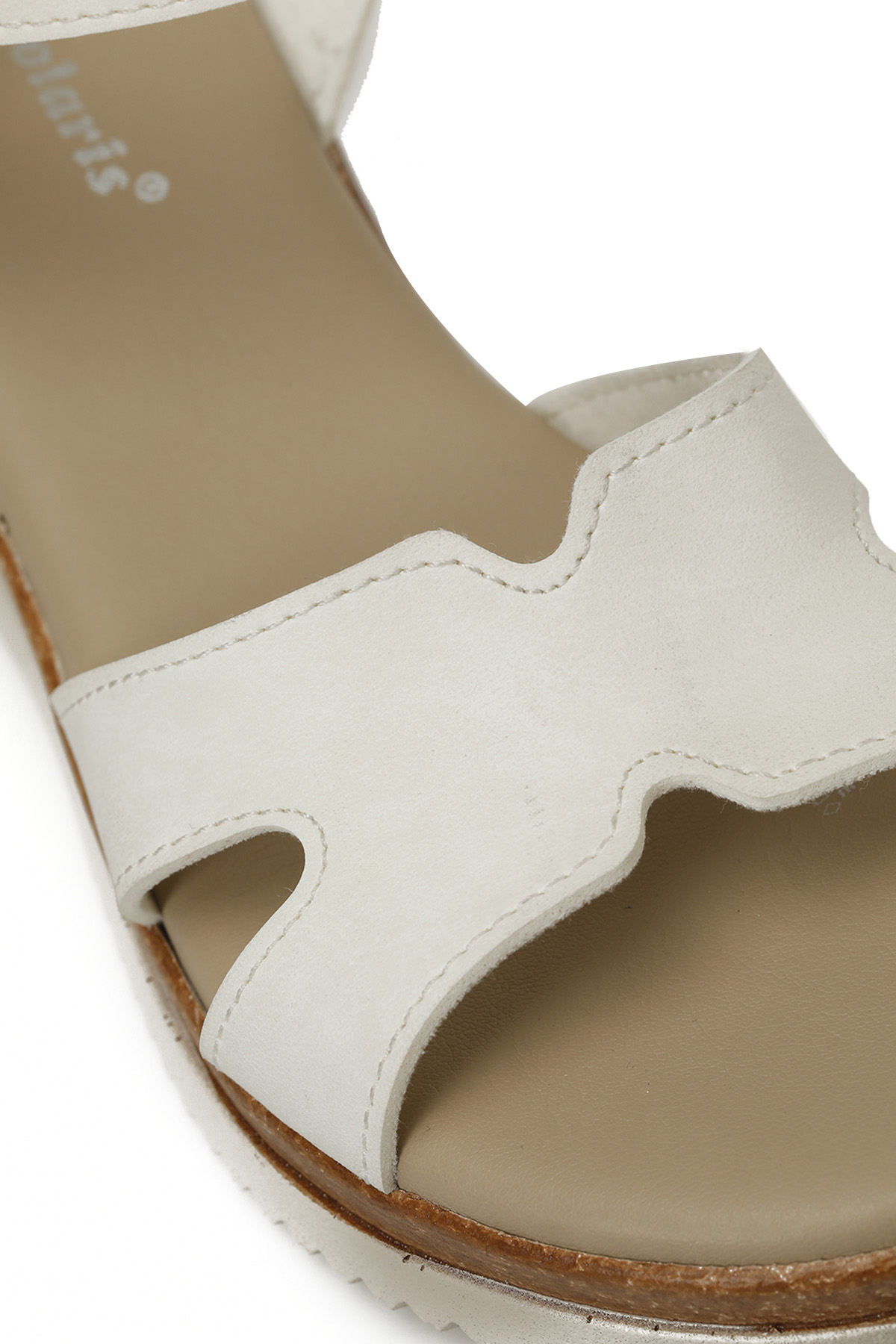 323596.Z 5FX Beyaz Kadın Dolgu Topuk Sandalet - Görsel 8