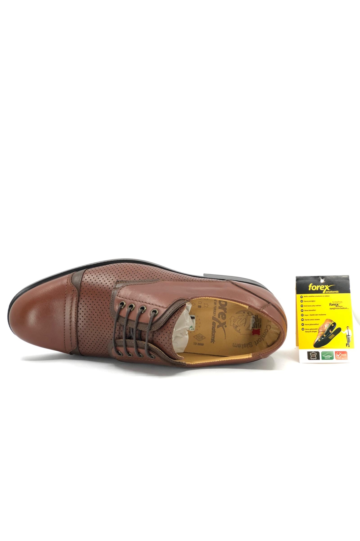 Forex 2558 Klimalı %100 Deri Dr. Tavsiyeli Erkek Klasik Ayakkabı - Görsel 5