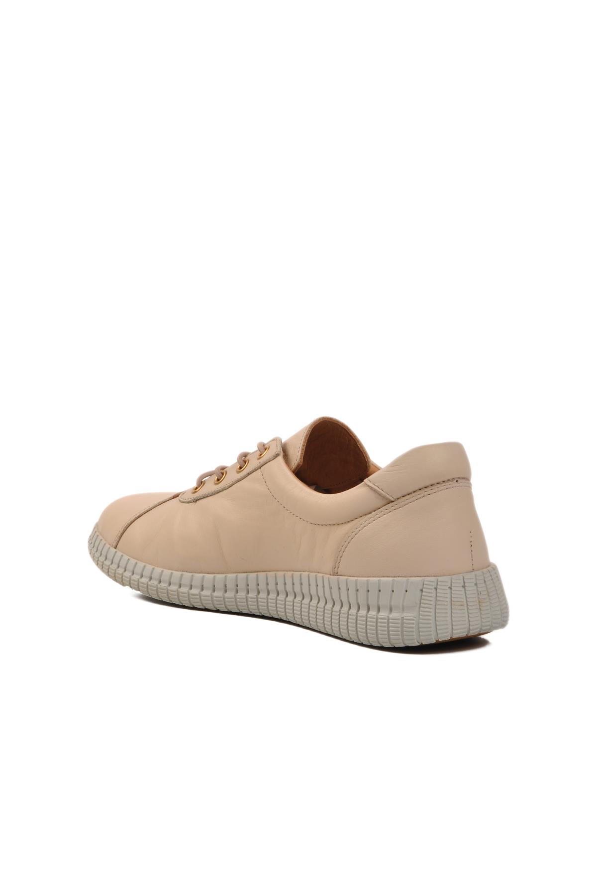 Bej-Nude Hakiki Deri Kadın Günlük Ayakkabı 2216114Y Z - Görsel 5