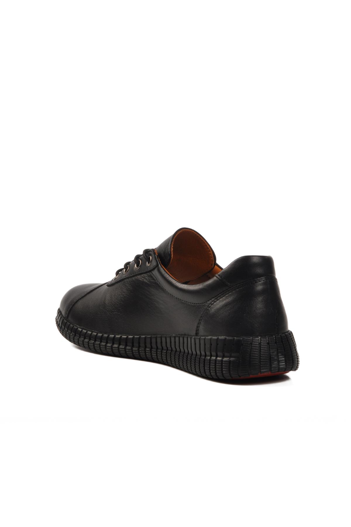 Siyah Hakiki Deri Kadın Günlük Ayakkabı 2216114Y Z - Görsel 5