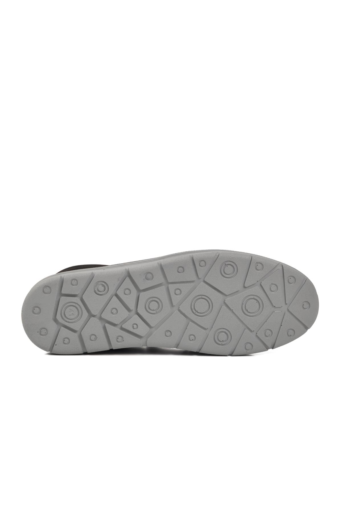 Siyah Nubuk Hakiki Deri Erkek Casual Ayakkabı 402 M - Görsel 6