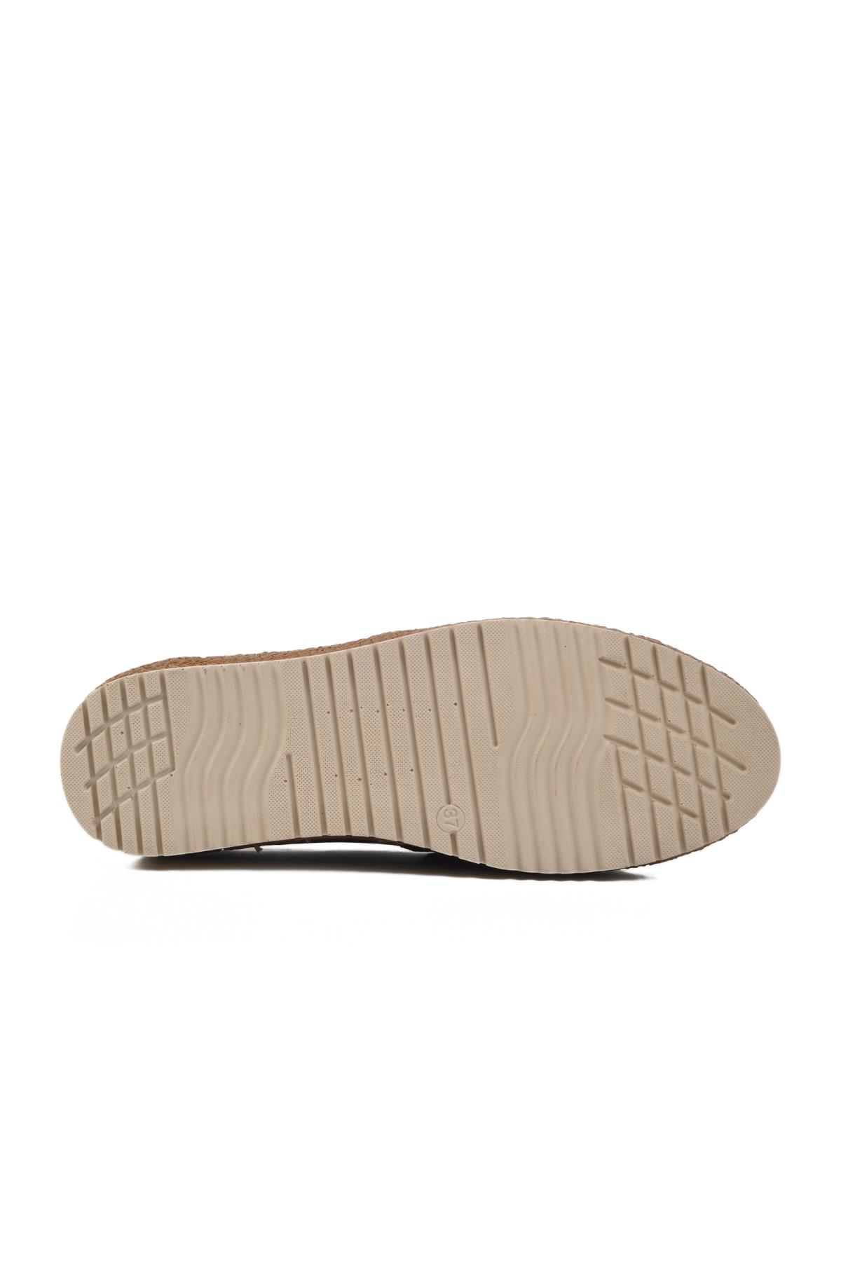 Z132 Z Siyah Hakiki Deri Kadın Günlük Ayakkabı - Görsel 6