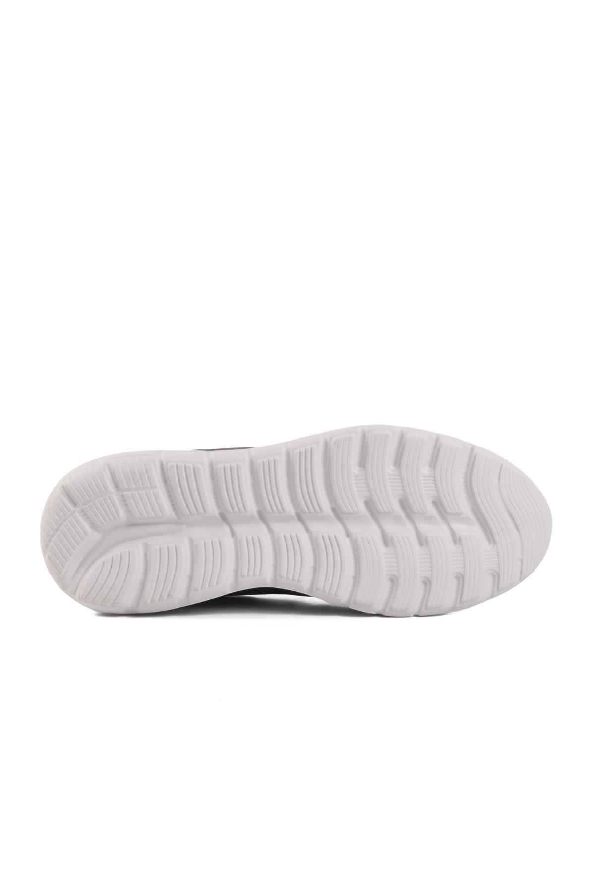 Siyah-Beyaz Hafif Erkek Spor Ayakkabı Disc 25105 M - Görsel 6