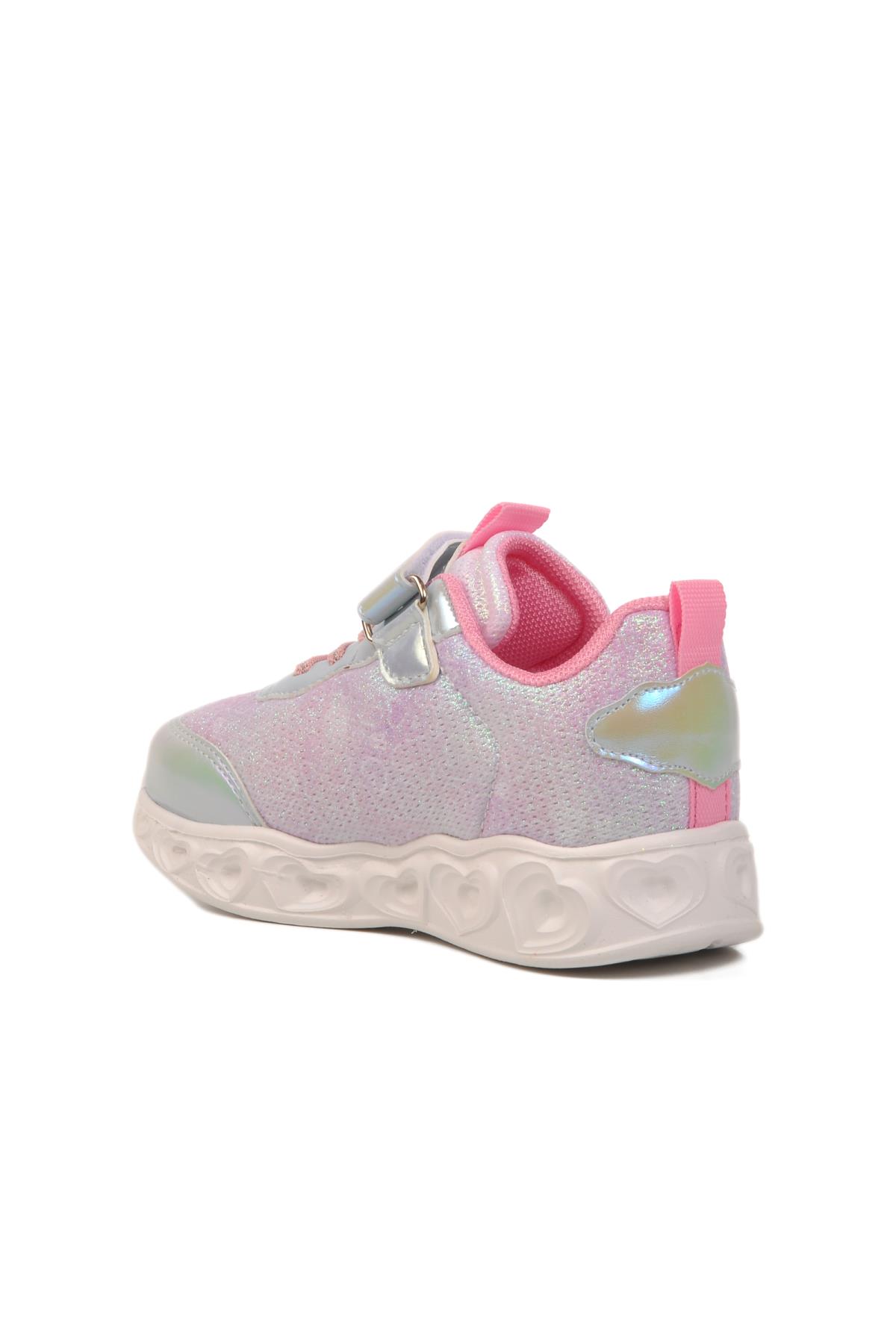 Gümüş Işıklı Kız Çocuk Spor Ayakkabı P - Görsel 5