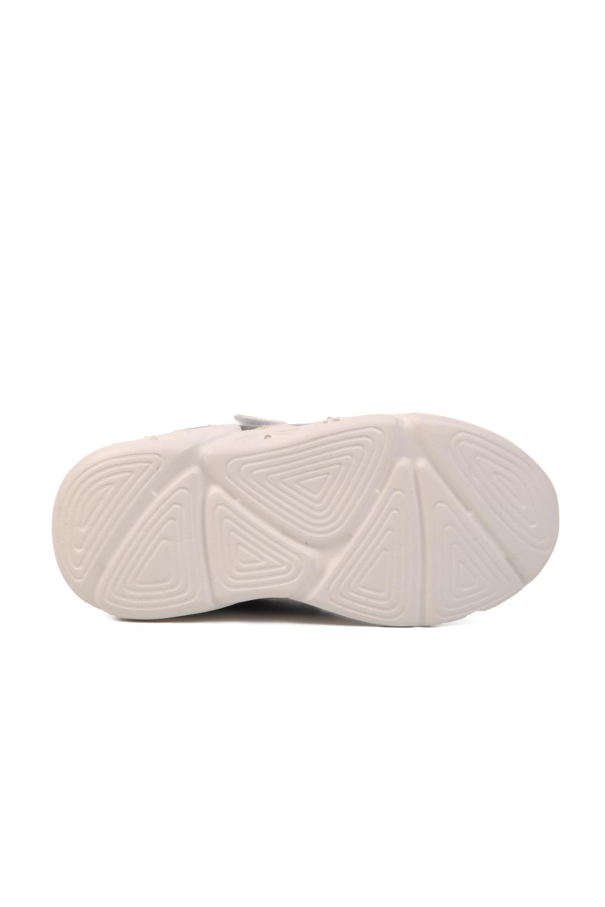 Beyaz Işıklı Cırtlı Unisex Çocuk Spor Ayakkabı Ruby P - Görsel 6