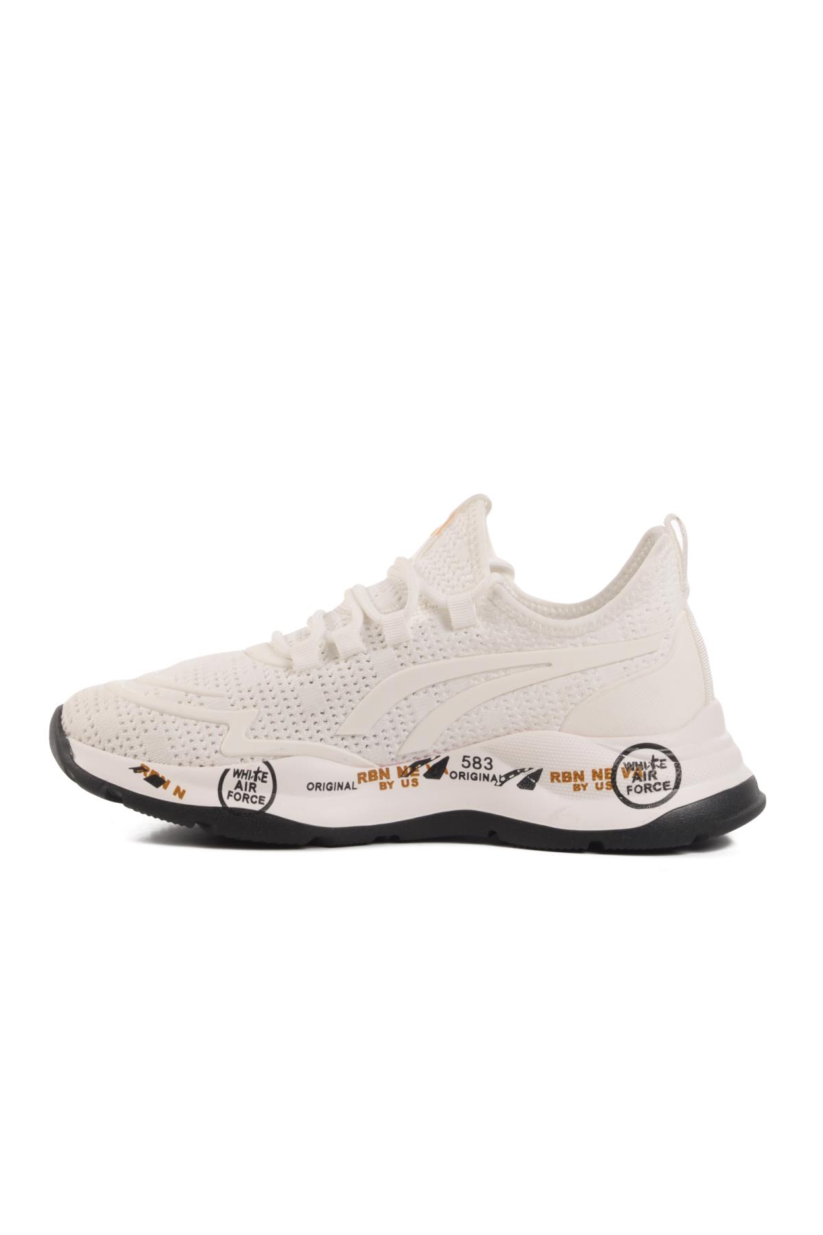 Beyaz Memory Foam Hafif Erkek Spor Ayakkabı 241432 M - Görsel 3