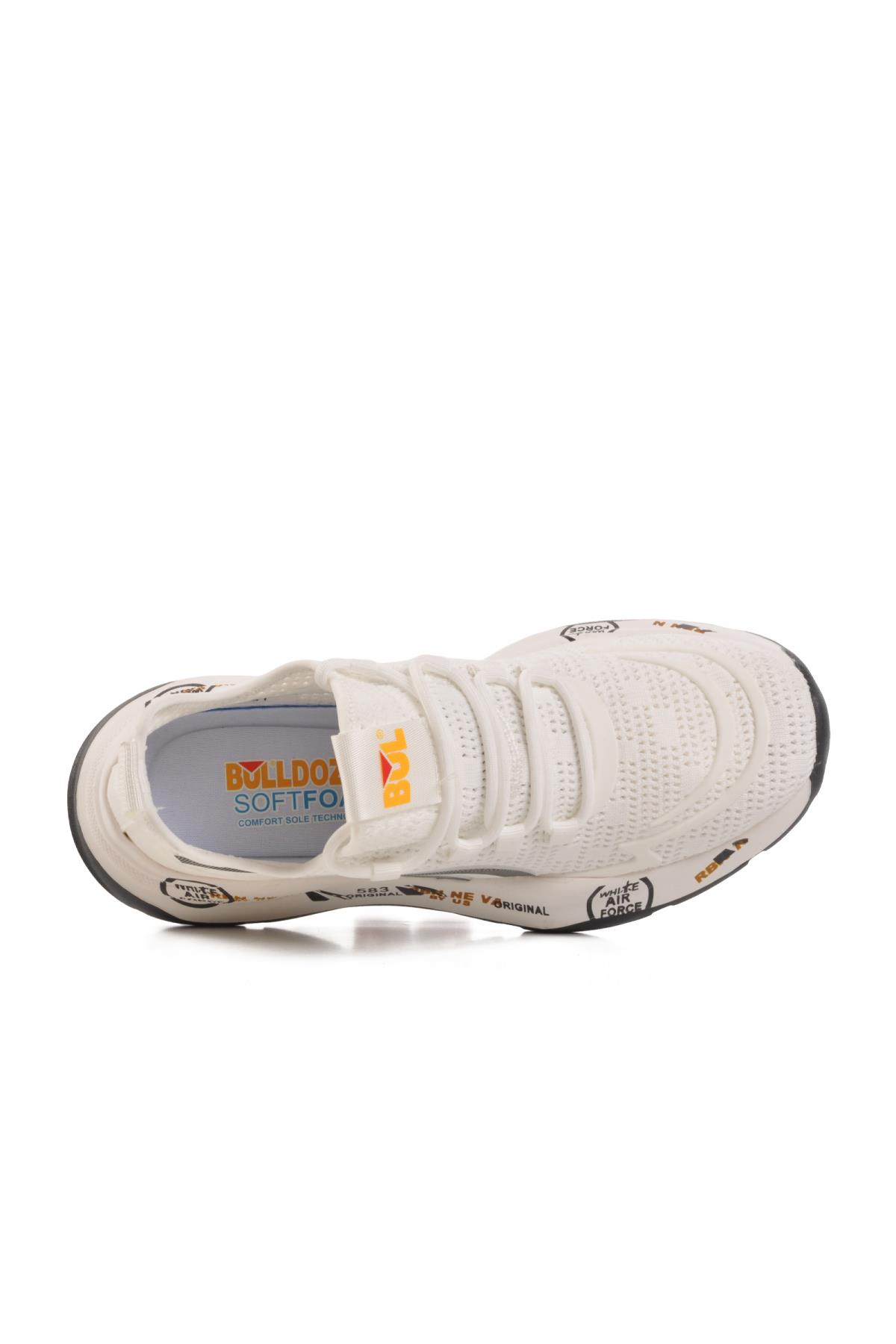 Beyaz Memory Foam Hafif Erkek Spor Ayakkabı 241432 M - Görsel 5