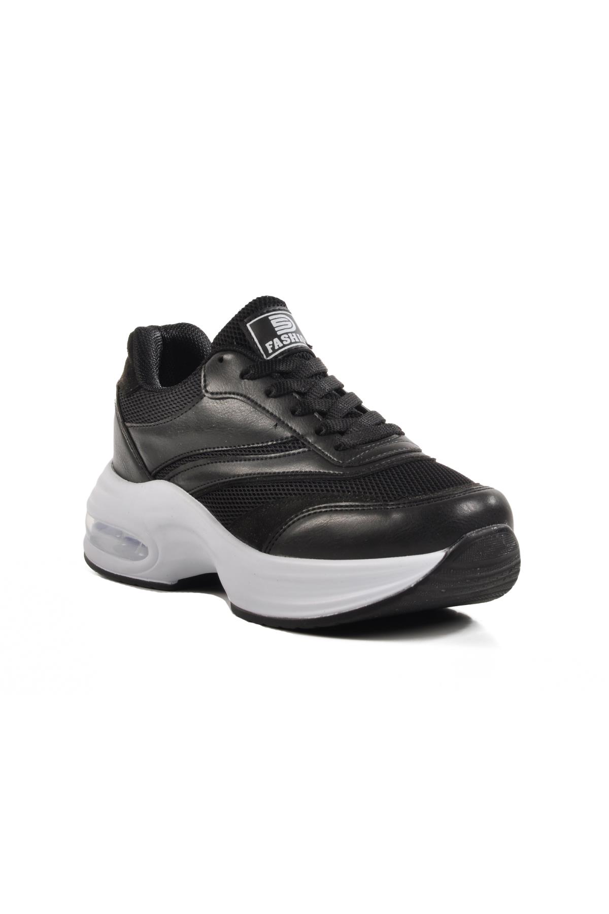 185 G Air Taban Siyah-Beyaz Kadın Spor Ayakkabı - Görsel 2