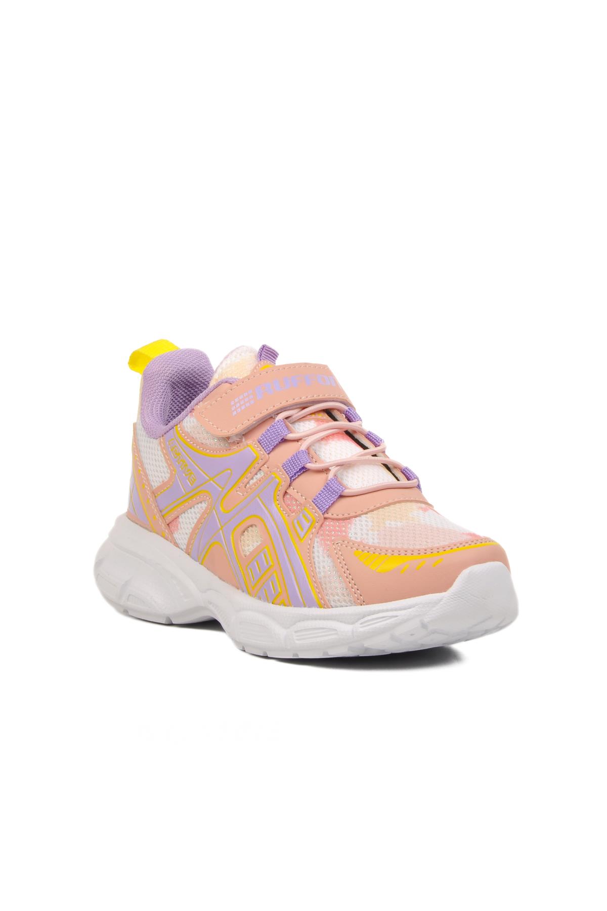 Pudra-Lila Çocuk Spor Ayakkabı Ruffon 2351 F - Görsel 2