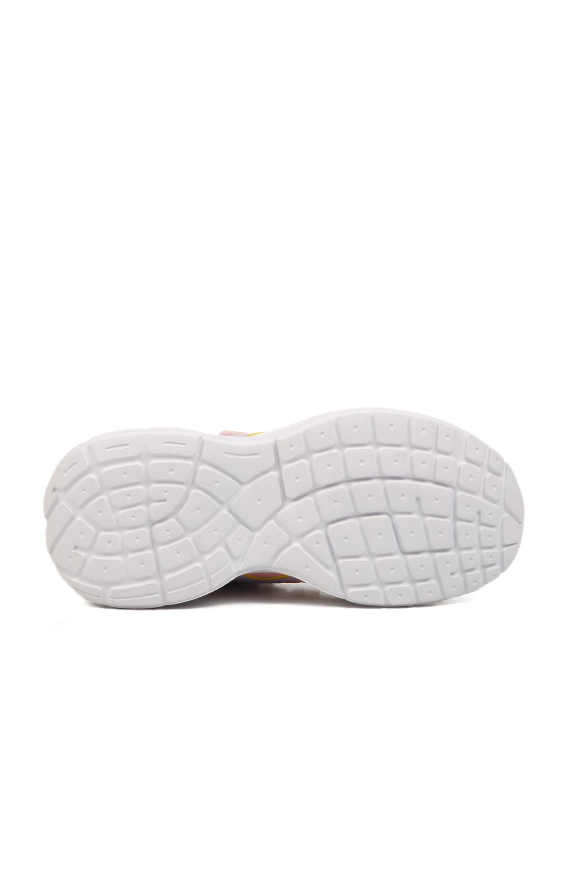 Pudra-Lila Çocuk Spor Ayakkabı Ruffon 2351 F - Görsel 6
