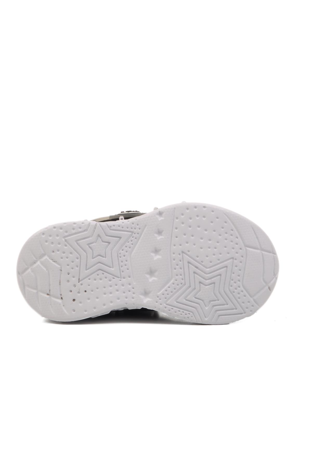 Ruffon 2520 B Siyah-Kırmızı Çocuk Hafif Esnek Spor Ayakkabı - Görsel 6