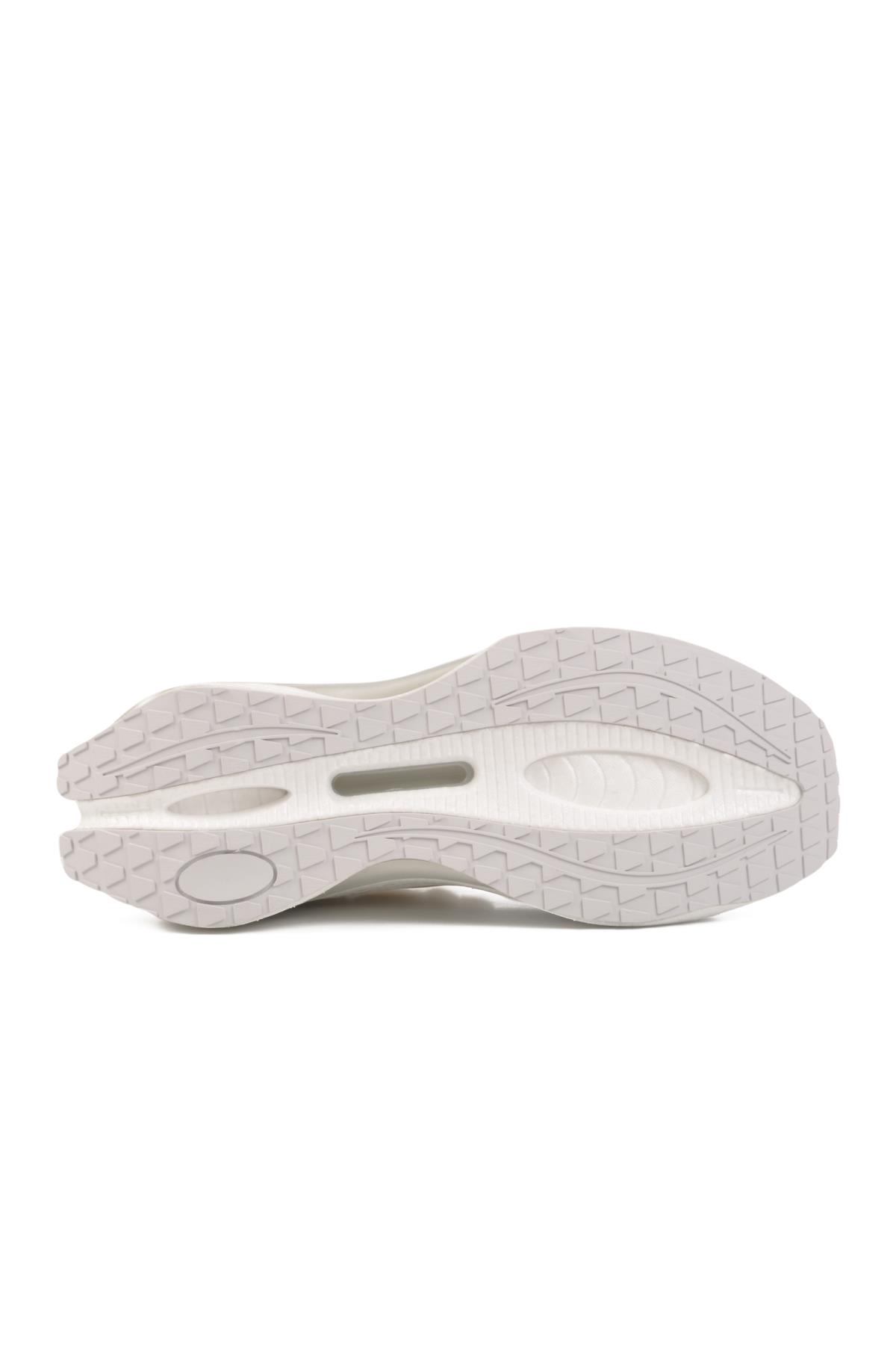 Beyaz Fileli Hafif Esnek Memory Foam Erkek Spor Ayakkabı Tirispol M - Görsel 6