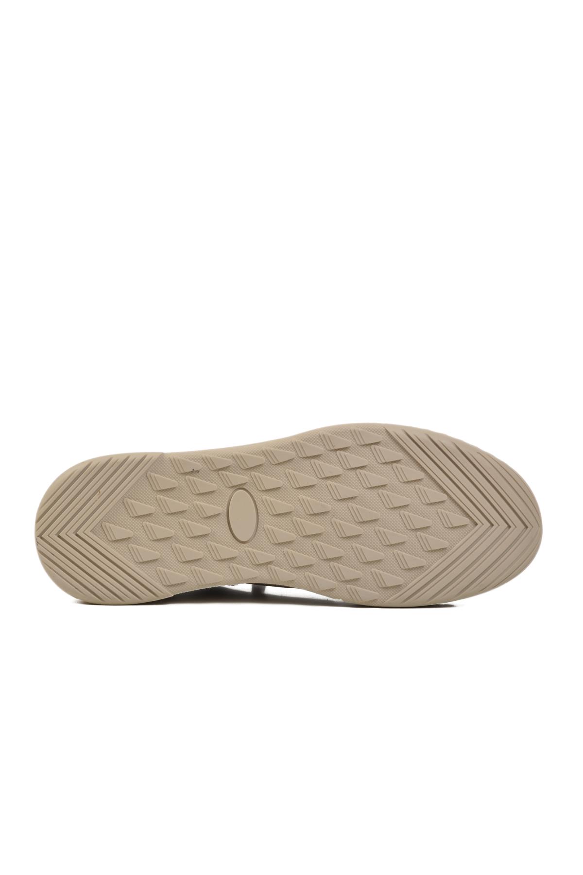 Bej Memory Foam Tekstil Erkek Spor Ayakkabı Drive M - Görsel 6