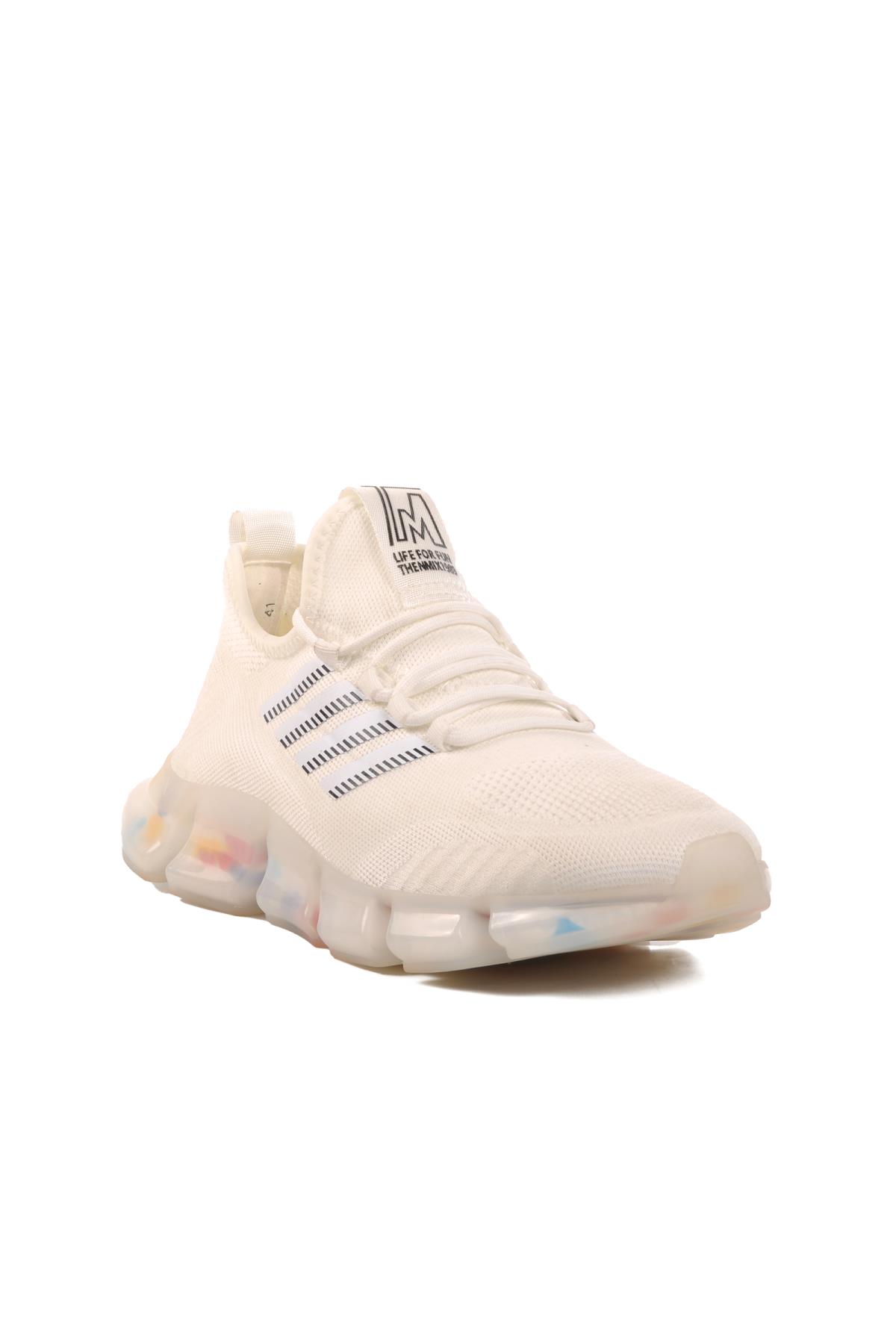 24Y591 M Beyaz Fileli Erkek Spor Ayakkabı - Görsel 2