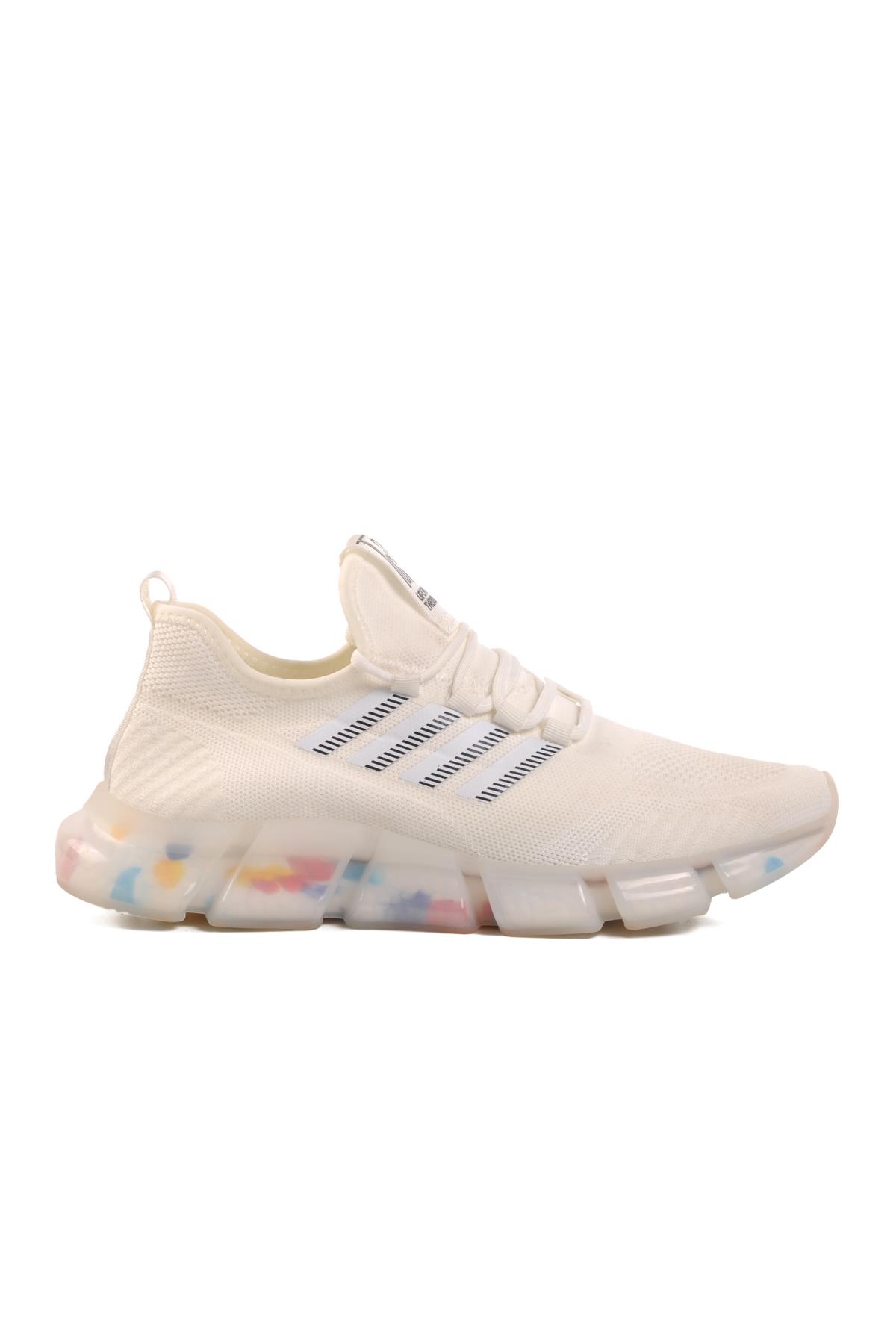 24Y591 M Beyaz Fileli Erkek Spor Ayakkabı - Görsel 4