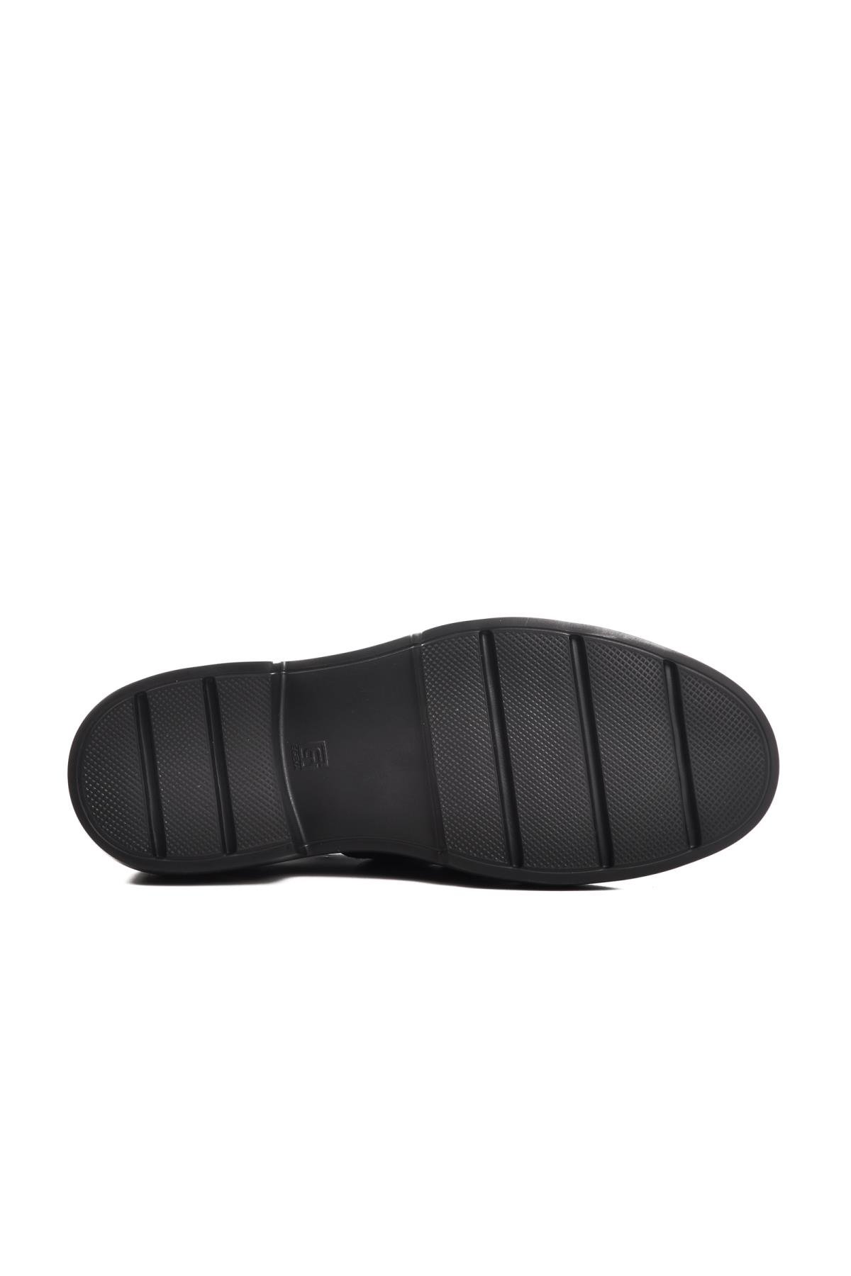 Premium 138 M Siyah Hakiki Deri Erkek Klasik Ayakkabı - Görsel 6