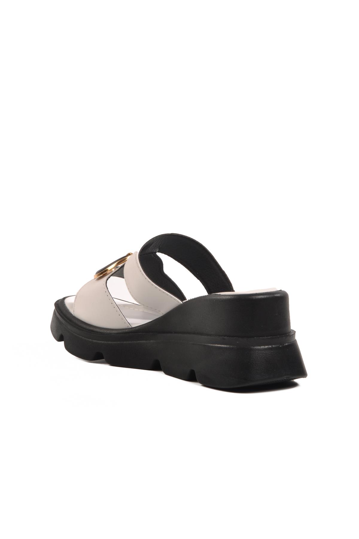 Beyaz Hafif Kadın Terlik PC-7534 Z - Görsel 5