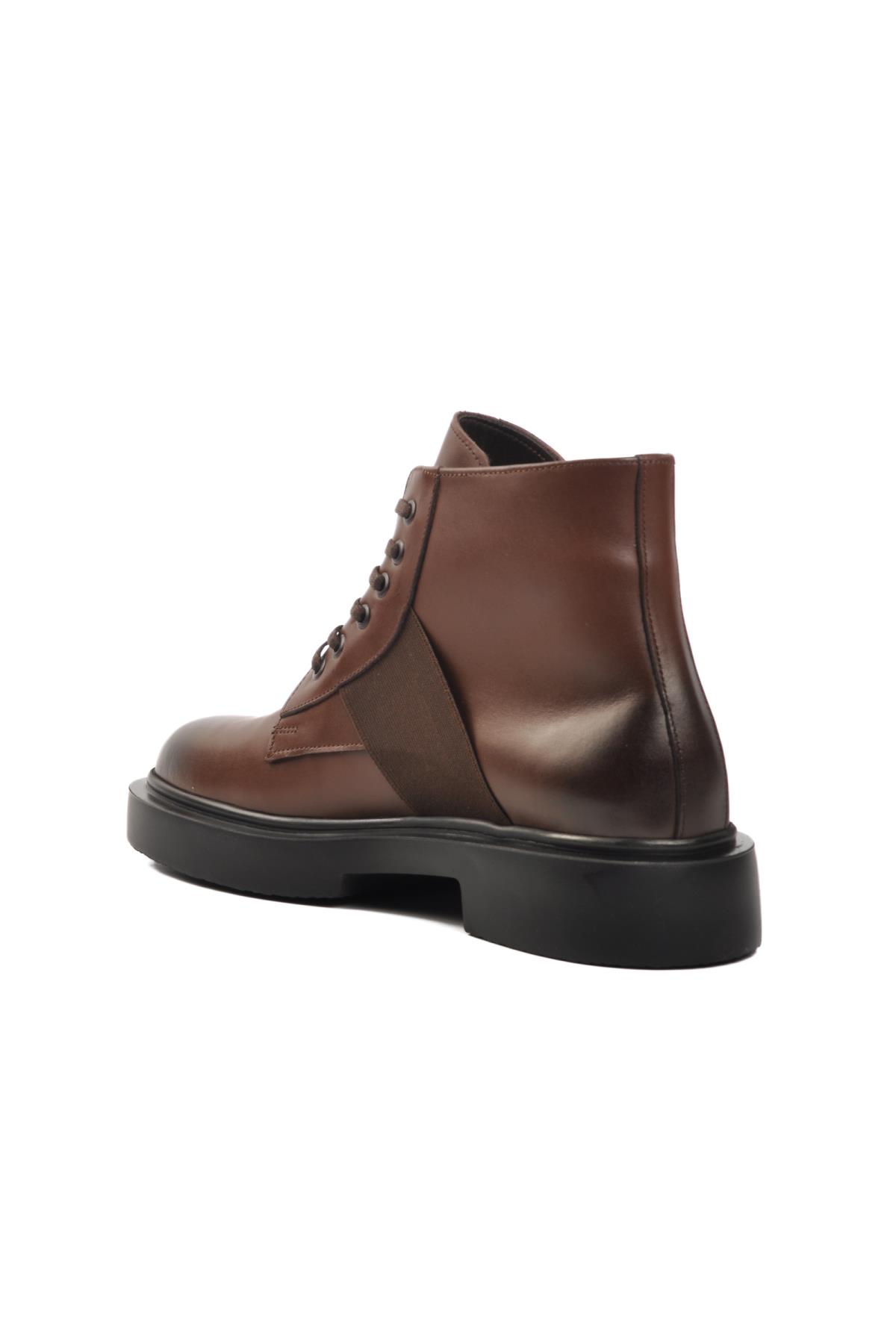 Premium 1245 M Kahve Hakiki Deri Erkek Bot - Görsel 5