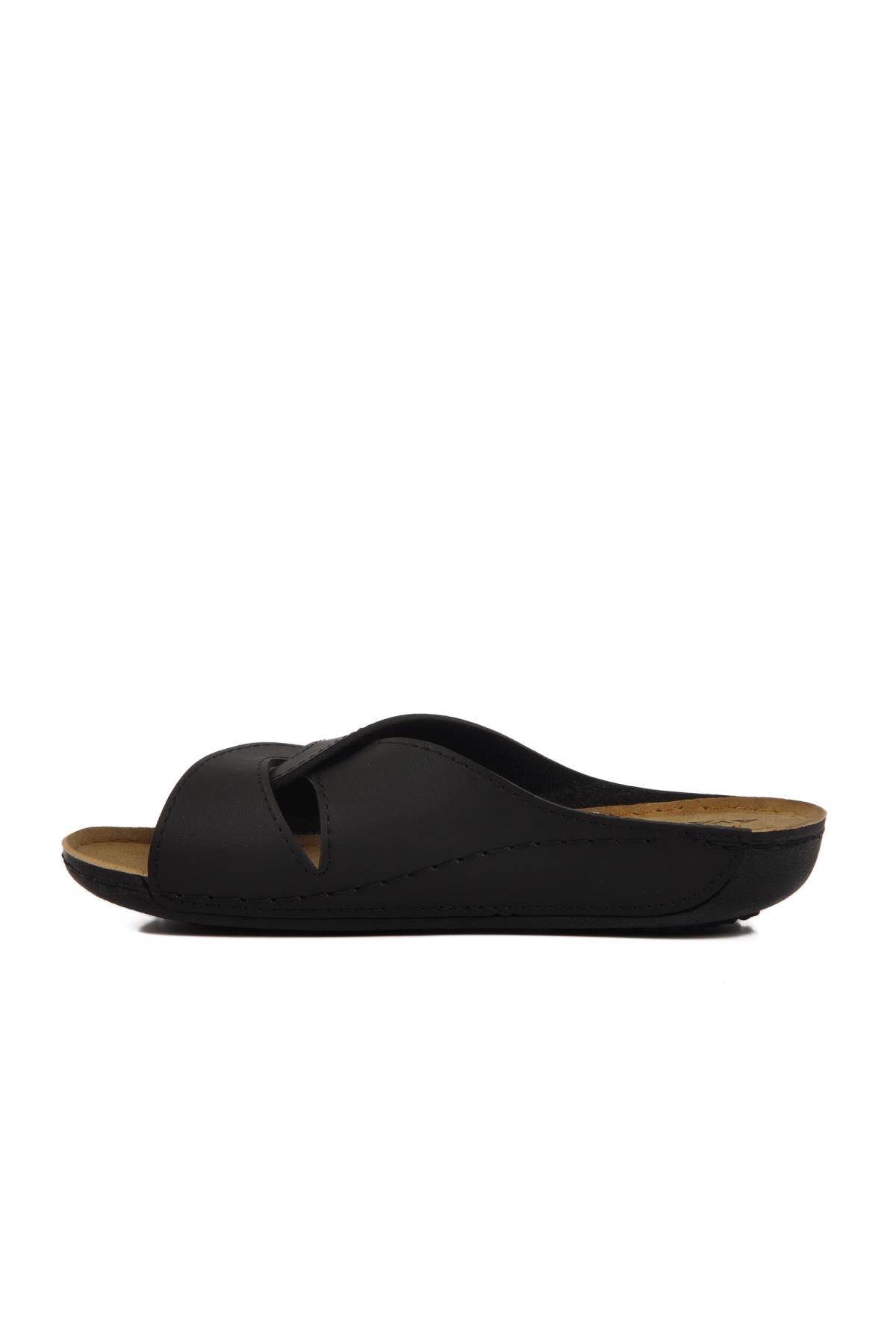 08-001 Z Hafif Siyah Kadın Ev Terliği - Görsel 3