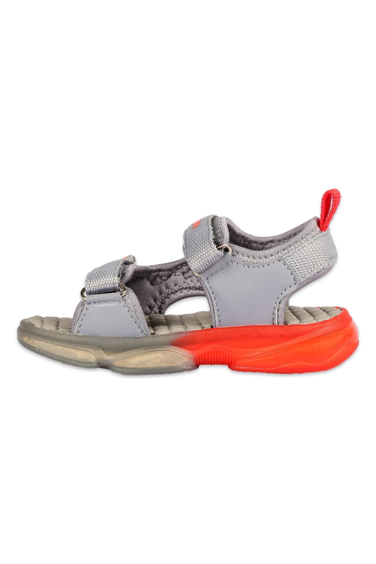 332.B25Y.256 Jack Bebe Işıklı Phylon Gri Erkek Çocuk Sandalet - Görsel 5