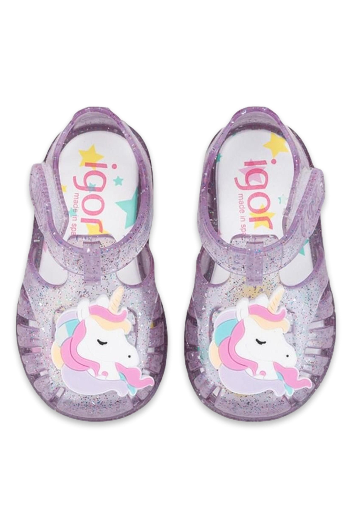 S10341 Tobby Unicornio Mor Kız Çocuk Sandalet - Görsel 4