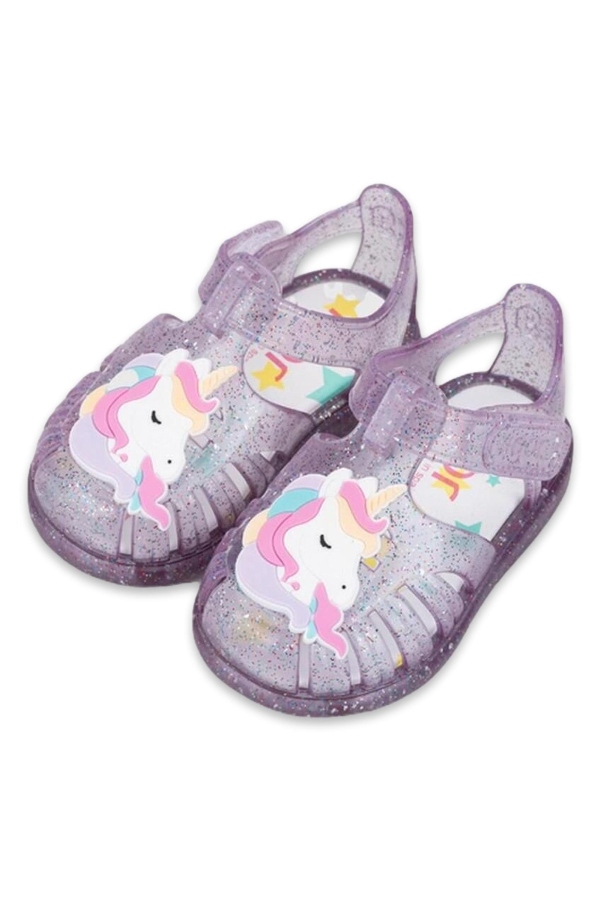 S10341 Tobby Unicornio Mor Kız Çocuk Sandalet - Görsel 5