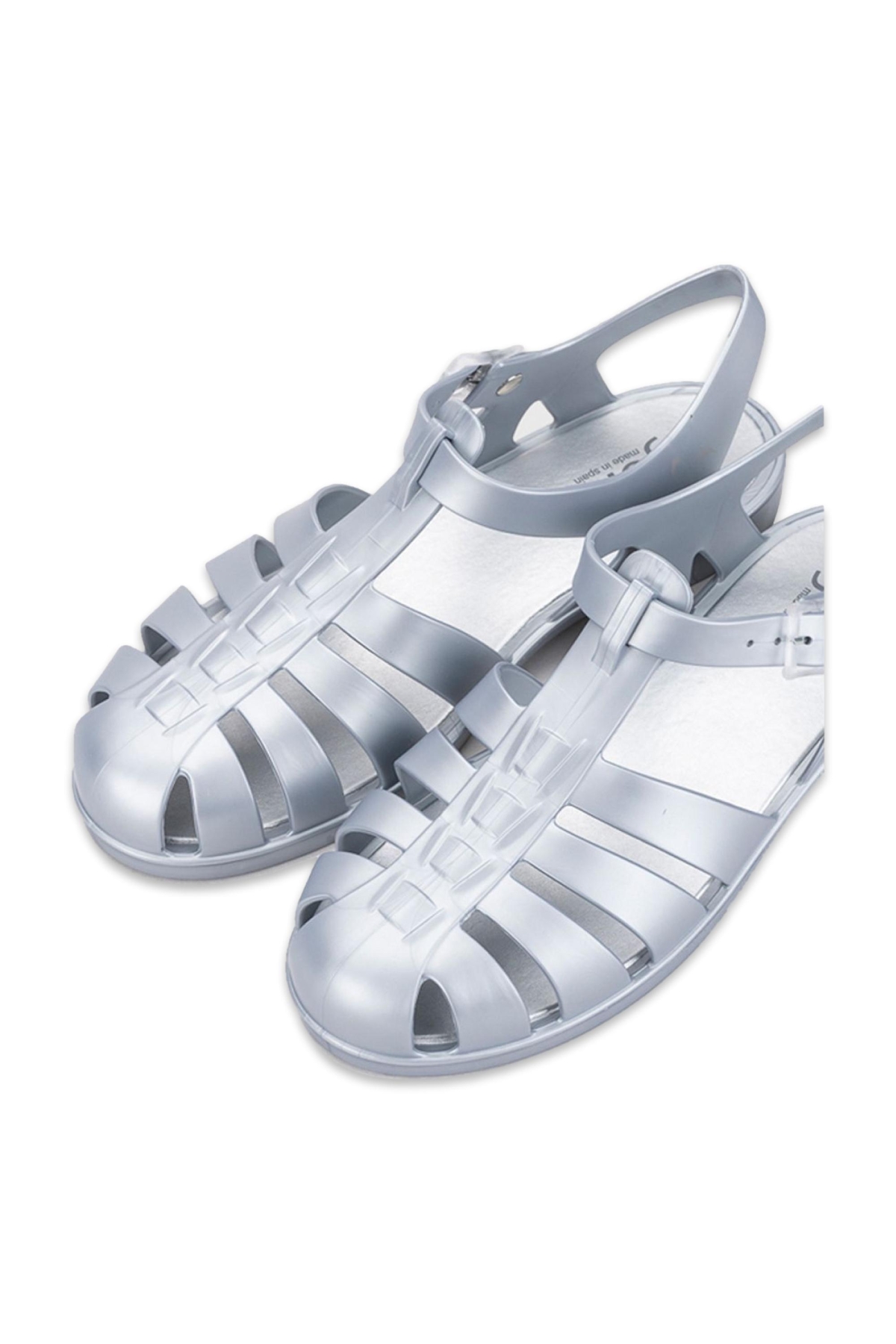Bb340Z Biarritz Metal Brillo Gümüş Kadın Sandalet - Görsel 5