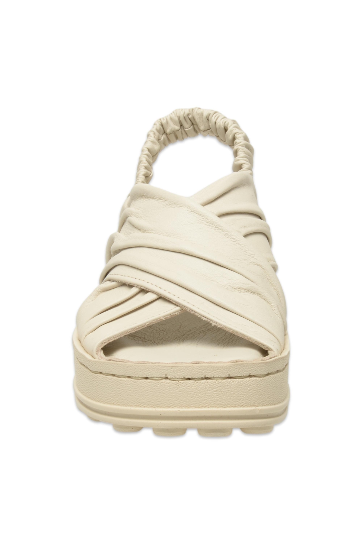 D25Ys-2585Z Günlük Krem Kadın Sandalet - Görsel 4